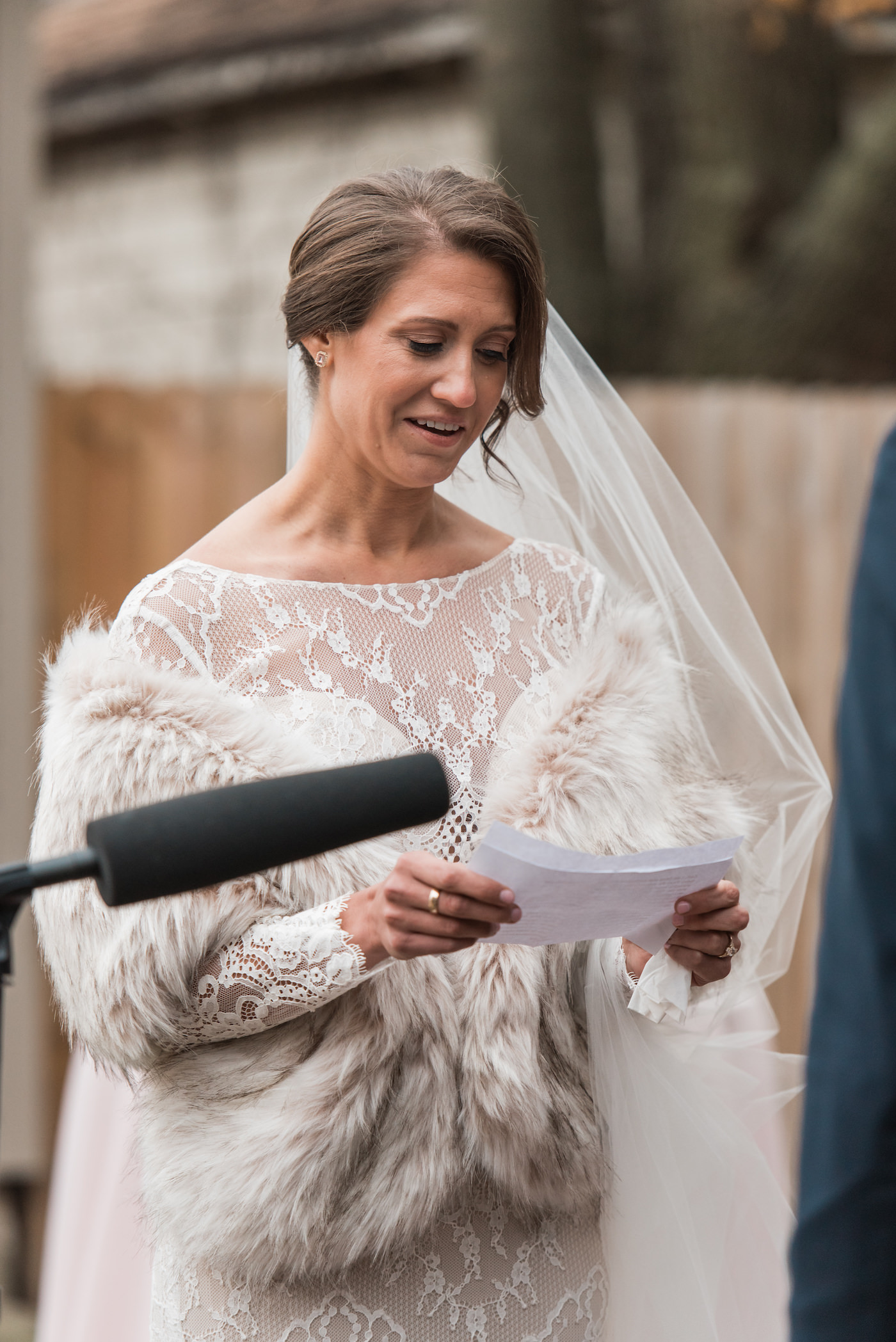 Bride saying her vows